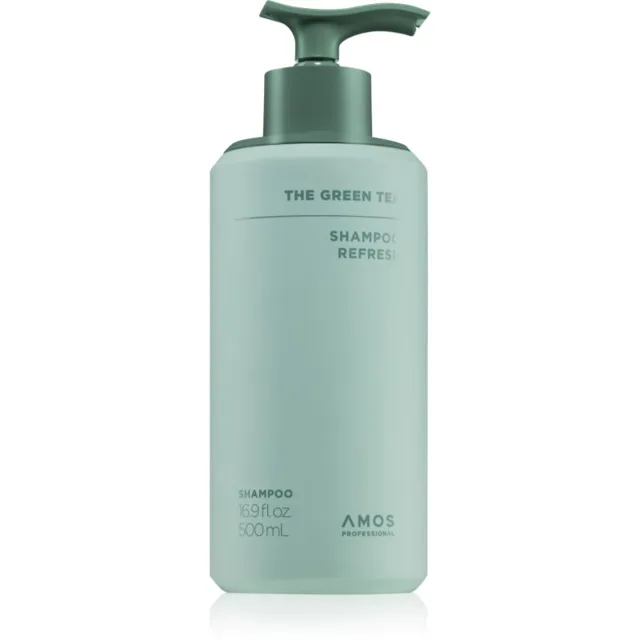 AMOS PROFESSIONAL The Green Tea Shampoo Refresh šampon proti vypadávání vlasů pro normální až suchou pokožku hlavy 500 ml