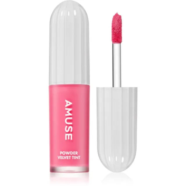 AMUSE Powder Velvet Tint dlouhotrvající tekutá rtěnka s matným efektem odstín 02 Peanut Coral 3.3 g