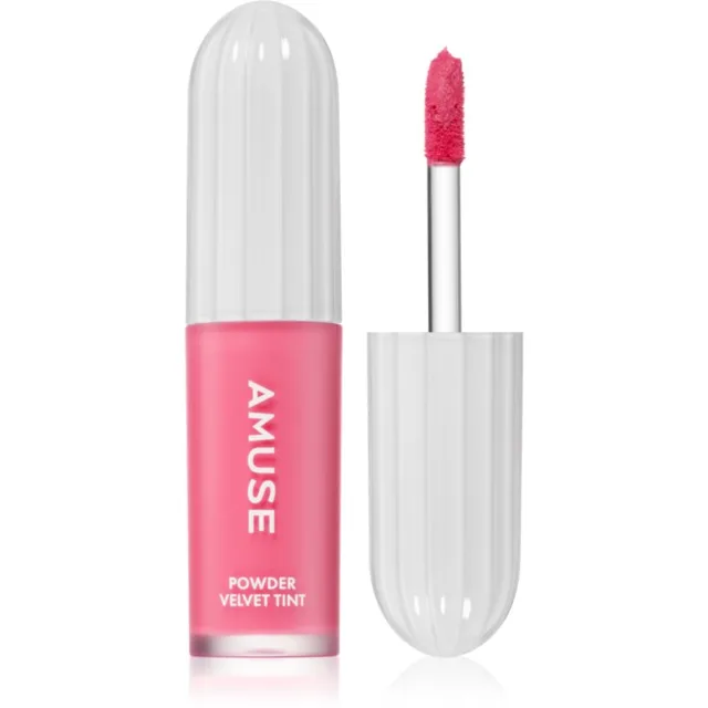 AMUSE Powder Velvet Tint dlouhotrvající tekutá rtěnka s matným efektem odstín 06 Rose Cherry 3.3 g