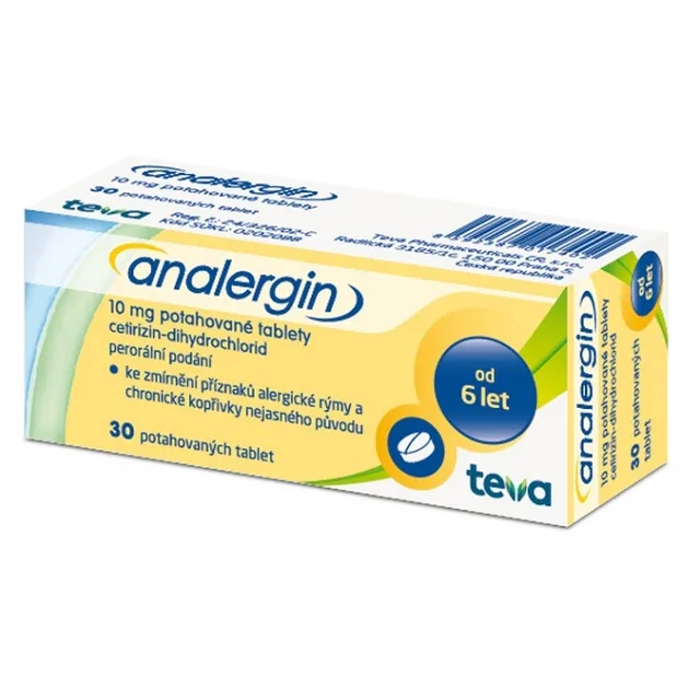 ANALERGIN 10 mg 30 potahovaných tablet