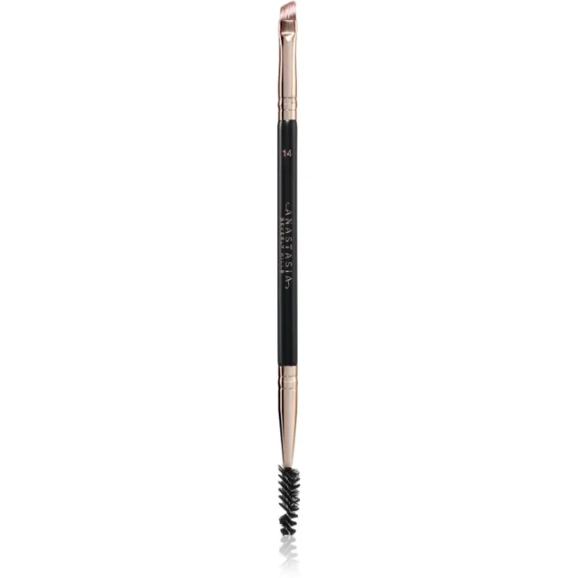 Anastasia Beverly Hills Brush 14 Duo Brow zkosený štětec na obočí 1 ks