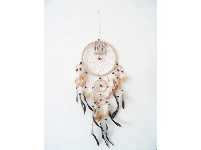 Ancient Wisdom Bali lapač snů krémový 55 cm