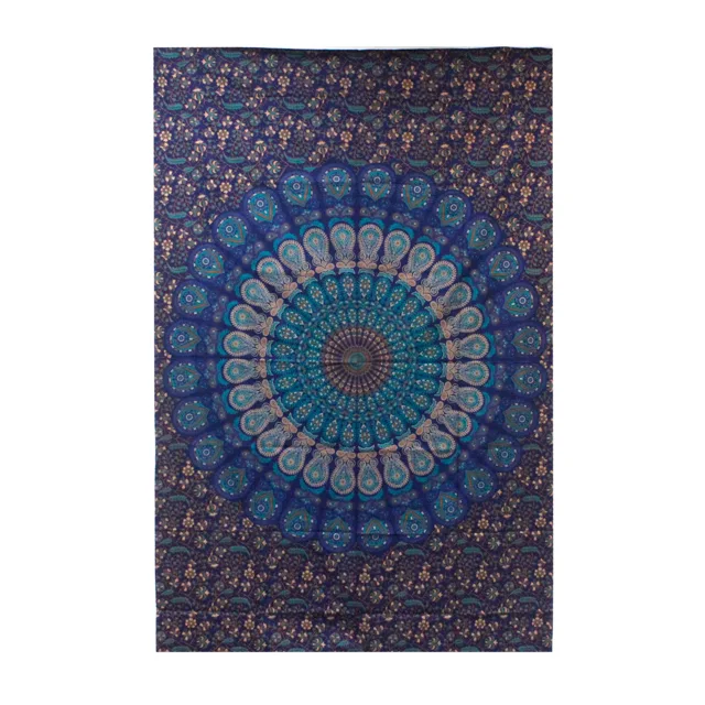 Ancient Wisdom Bavlněný Přehoz na Postel (Velký) - Klasická Mandala