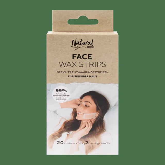 ANDMETICS depilační pásky na obličej NATURAL FACE, 20 ks