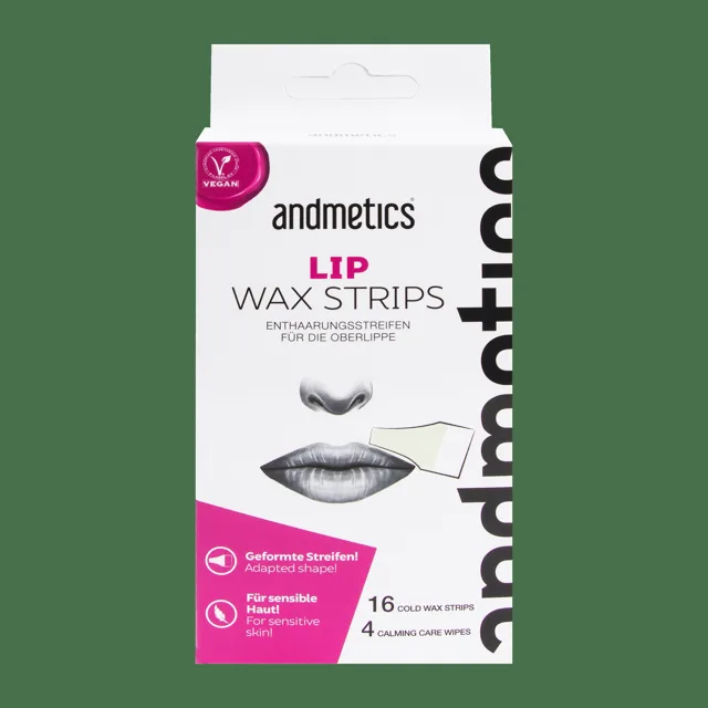 ANDMETICS LIP depilační pásky obličej|horní ret|knírek, 16 ks