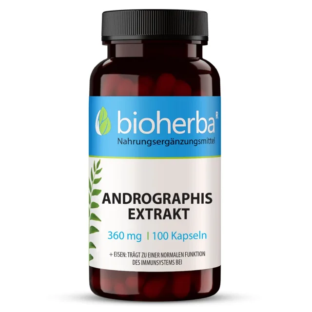 Andrographis extrakt 360 mg - 100 kapslí - Bioherba