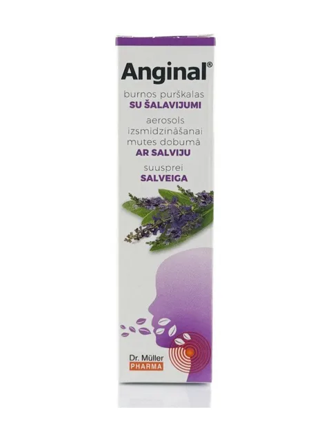 Anginal – sprej se šalvějí na bolest v krku a nachlazení 30 ml