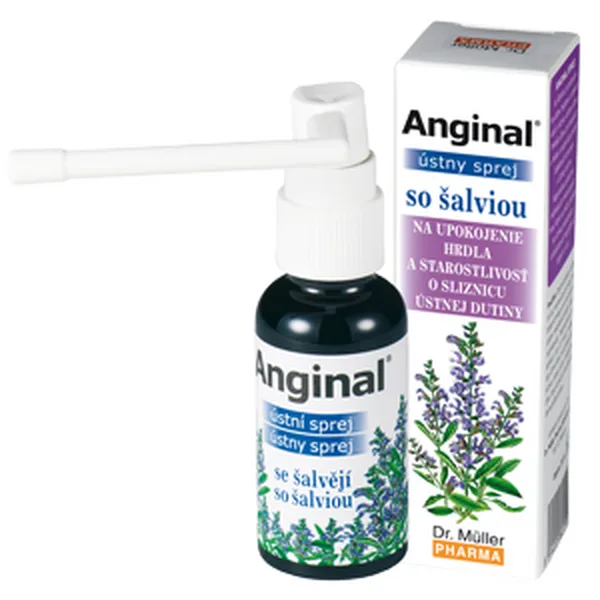 Anginal ústní sprej se šalvějí, 30 ml
