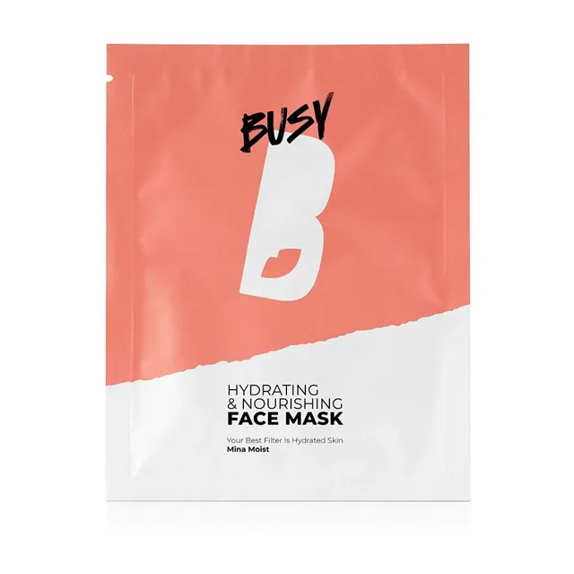 ANGRY BEARDS BusyB Hydratační a vyživující maska na obličej Mina Moist 1ks