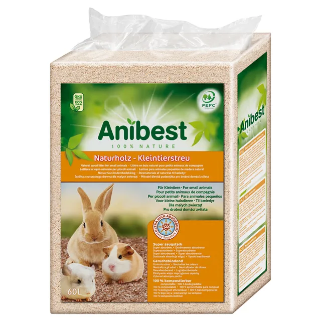 Anibest podestýlka pro malá zvířata - 60 l (3,2 kg)