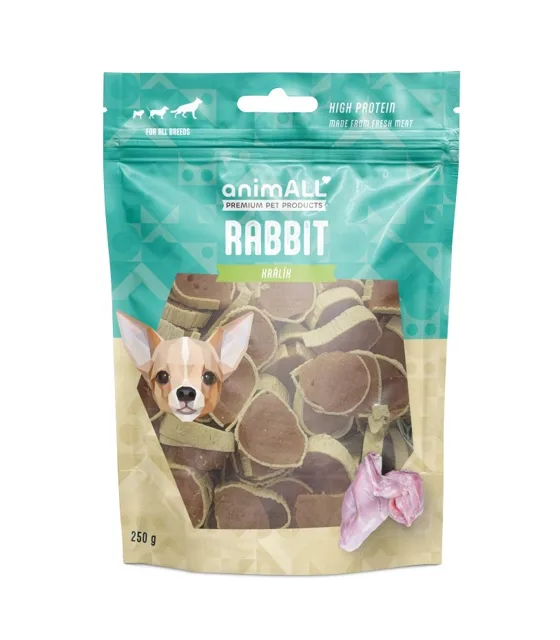 animALL Králičí Mini Sushi pamlsky pro psy 250 g