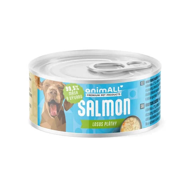 animALL Losos plátky konzerva pro psy 80 g