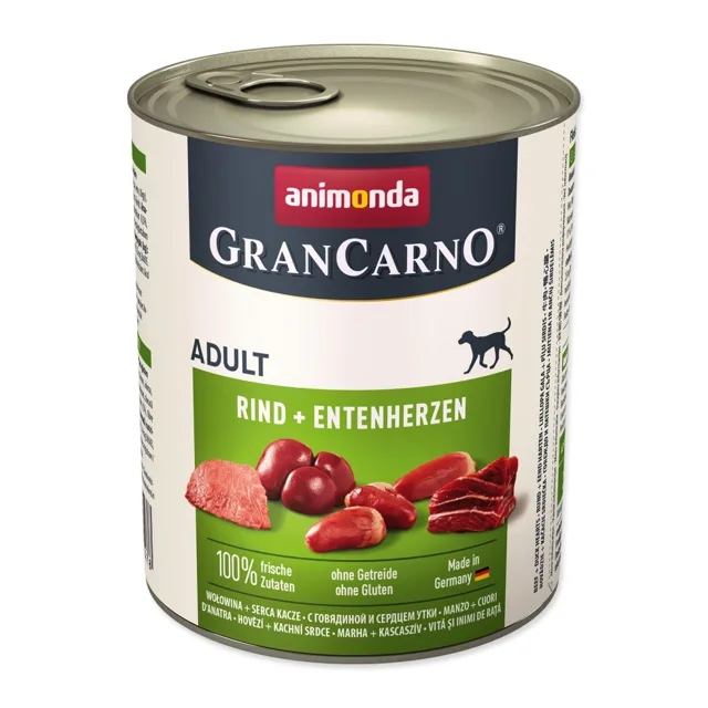 Animonda Adult hovězí a kachní srdce konzerva 800 g