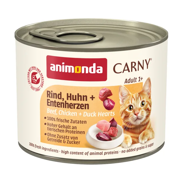 animonda Carny Adult 24 x 200 g - výhodné balení - Hovězí, srnčí a brusinky