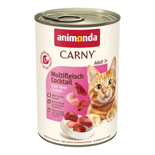 animonda Carny Adult 24 x 400 g - výhodné balení - krůta, kuřecí & krevety
