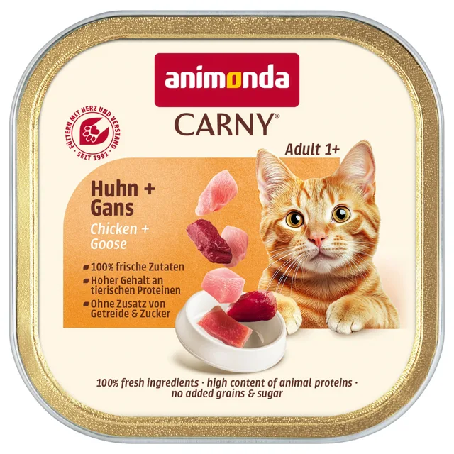 animonda Carny Adult 32 x 85 g - kuřecí a husí