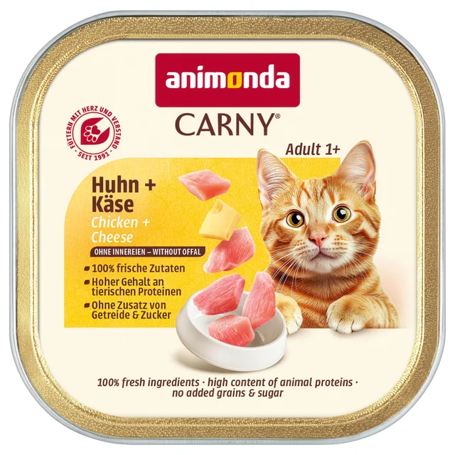 animonda Carny Adult 32 x 85 g - kuřecí a sýr