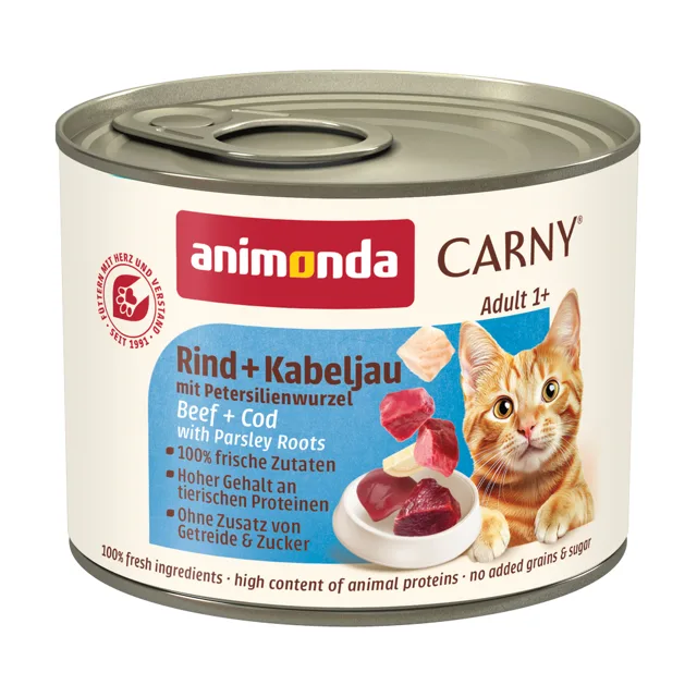 Animonda Carny Adult 6 x 200 g - Hovězí, srnčí & brusinky
