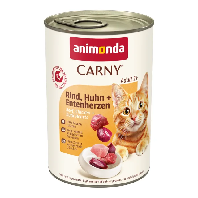 animonda Carny Adult 6 x 400 g - Hovězí & jehněčí