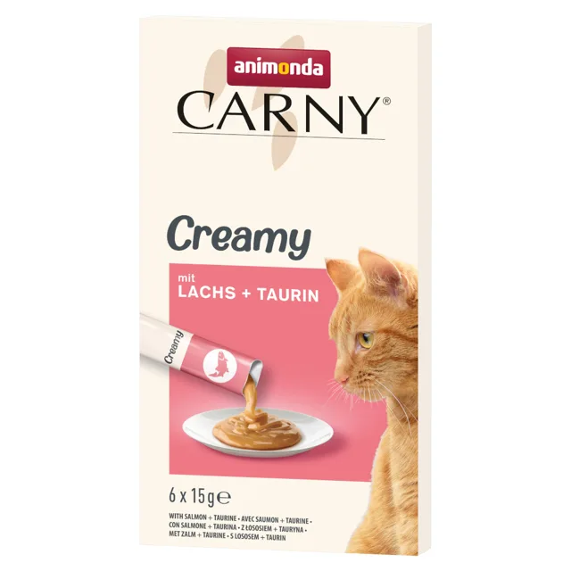 animonda Carny Adult Creamy - výhodné balení: 24 x 16 g kachna a taurin