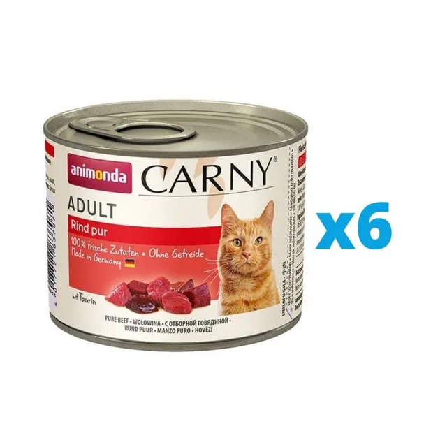 ANIMONDA Carny Adult hovězí 6 x 200 g