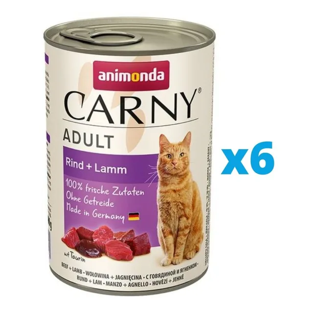 ANIMONDA Carny Adult hovězí &amp; jehněčí 6 x 400 g