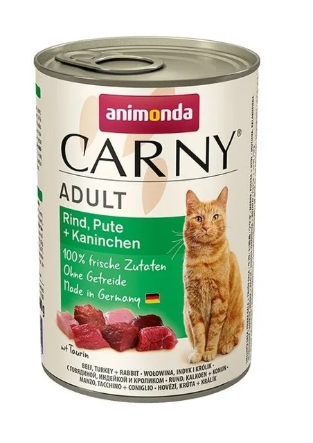 ANIMONDA Carny adult Hovězí, Krůta a králík 400g