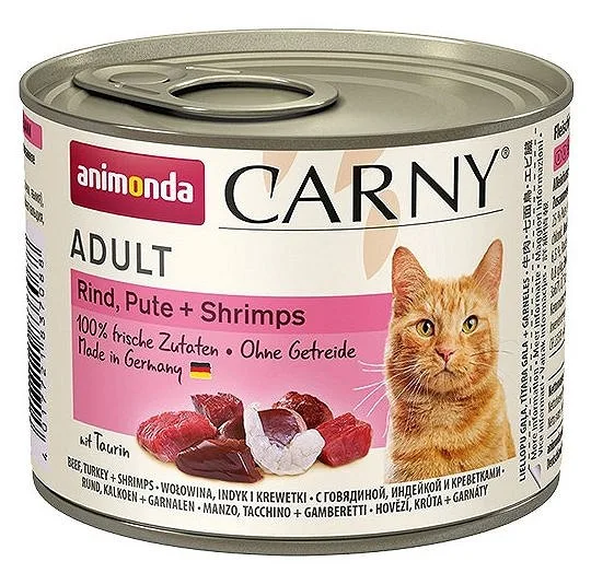 ANIMONDA Carny Adult Hovězí Krůtí a krevety 200g