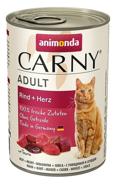 ANIMONDA Carny adult hovězí + srdíčka 400g