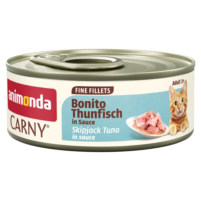 animonda Carny Adult jemné filety v omáčce 12 x 60 g - kuřecí prsa a tuňák