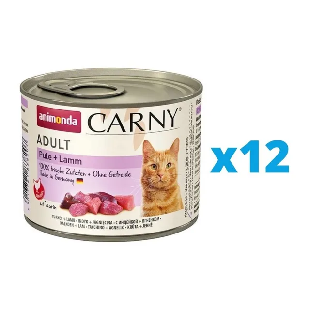 ANIMONDA Carny Adult Krůta a jehněčí plíce 12 x 200 g