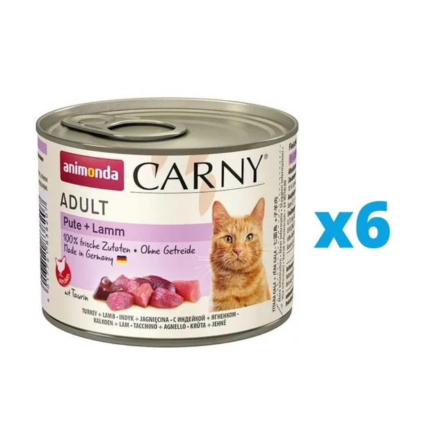ANIMONDA Carny Adult Krůta a jehněčí plíce 6 x 200 g