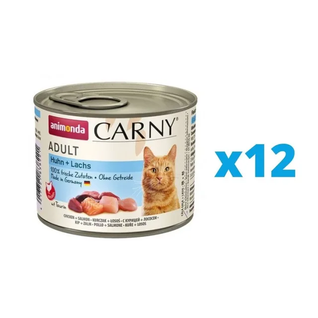 ANIMONDA Carny Adult Kuře &amp; Losos 12 x 200 g