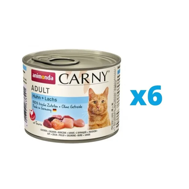 ANIMONDA Carny Adult Kuře &amp; Losos 6 x 200 g