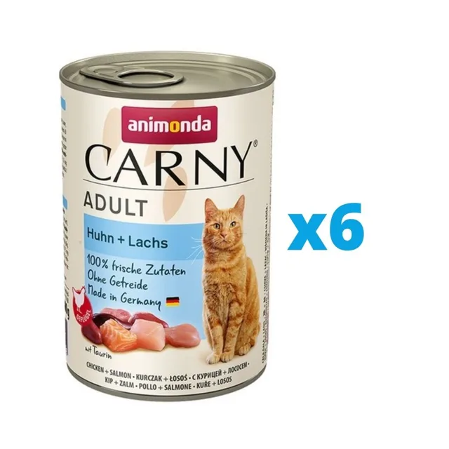 ANIMONDA Carny Adult Kuře &amp; Losos 6 x 400 g