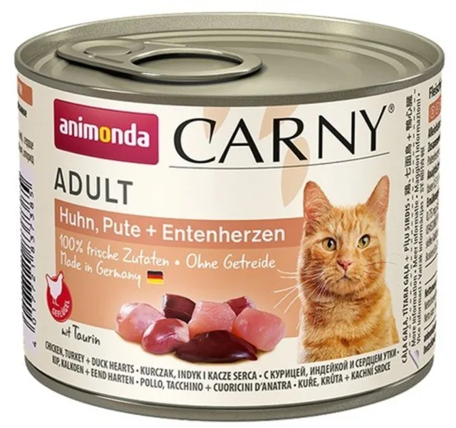 ANIMONDA Carny Adult kuře krůta kachní srdce 200 g