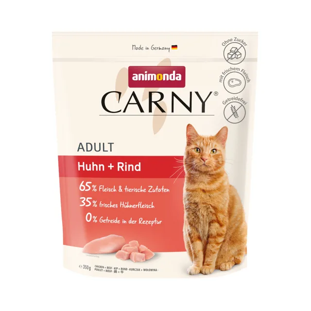 animonda Carny Adult kuřecí + hovězí - 2 x 10 kg