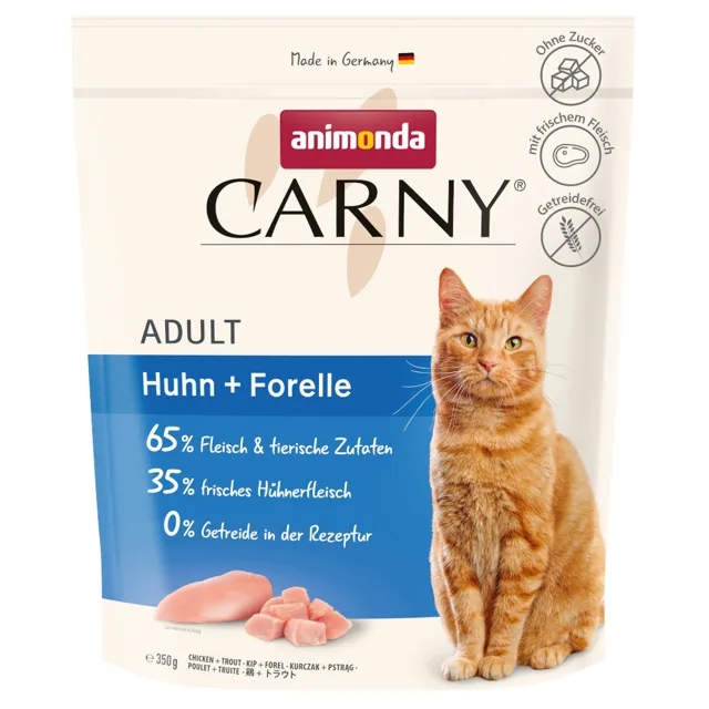 animonda Carny Adult kuřecí + pstruh - 3 x 1,75 kg