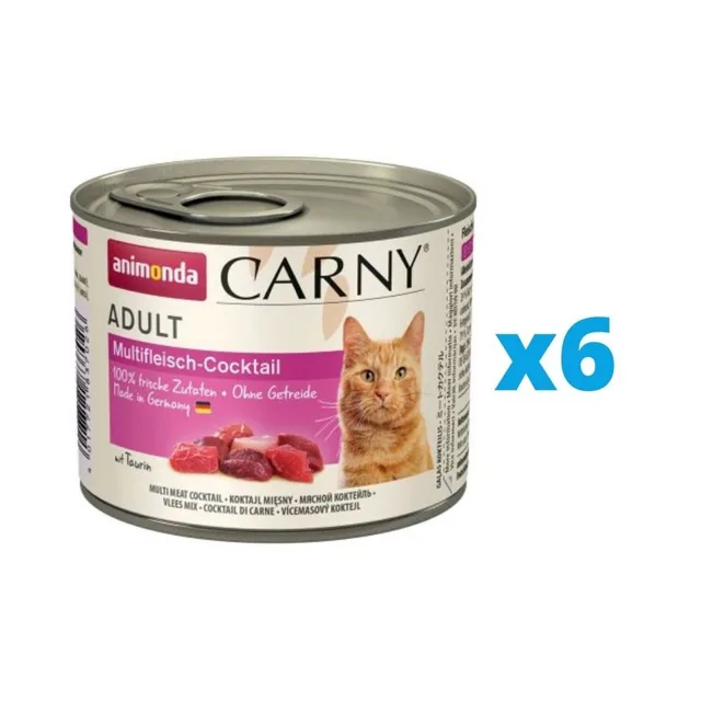 ANIMONDA Carny Adult masový koktejl 6 x 200 g
