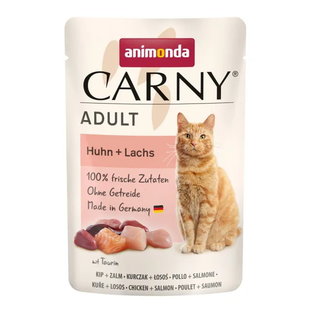 ANIMONDA Carny Adult Pouch kuře a losos 85g mokré krmivo pro kočky