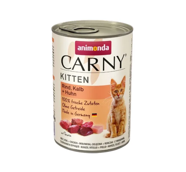 Animonda Carny Cat Kitten Telecí/Kuřecí/Krůta - 400g