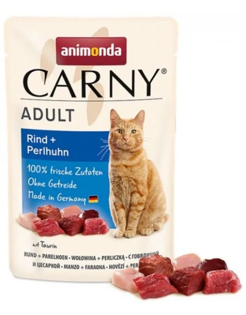 ANIMONDA CARNY Hovězí a perlička 85g kapsička pro kočky