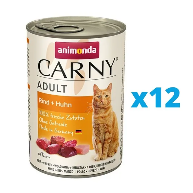 ANIMONDA Carny hovězí &amp; kuře 12 x 400 g