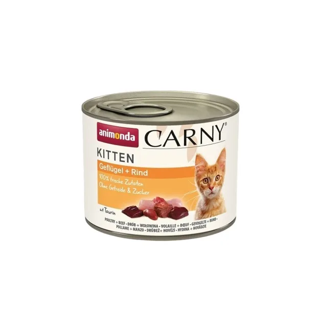 ANIMONDA Carny Kitten Drůbeží a hovězí 200g