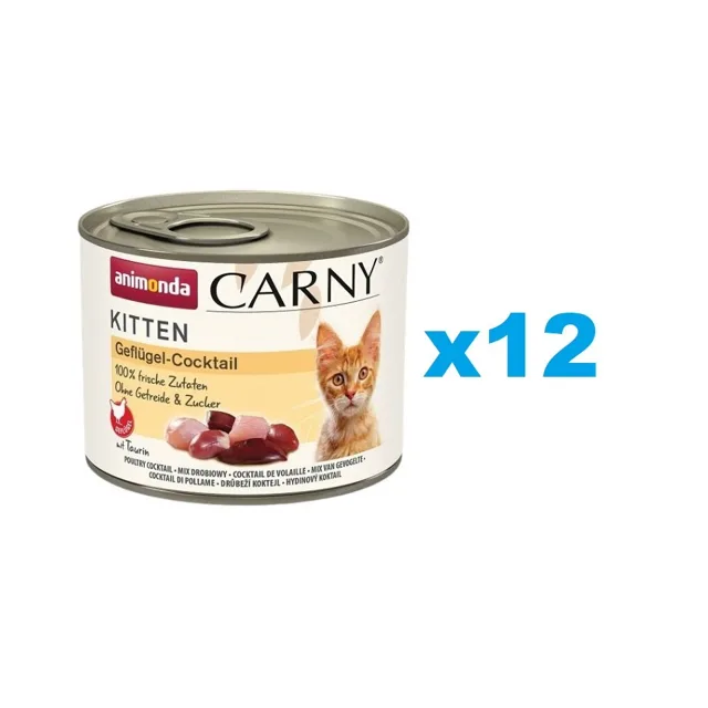 ANIMONDA Carny Kitten Drůbeží koktejl 12x200g