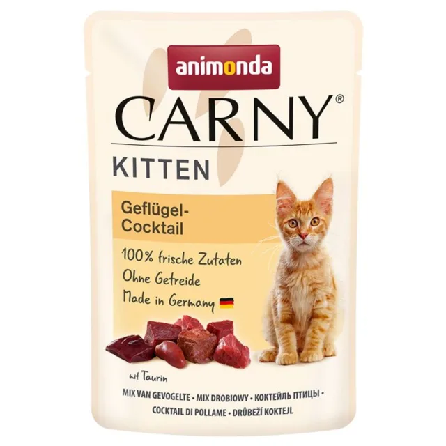 ANIMONDA Carny Kitten Drůbeží koktejl 85g kapsička pro kočky