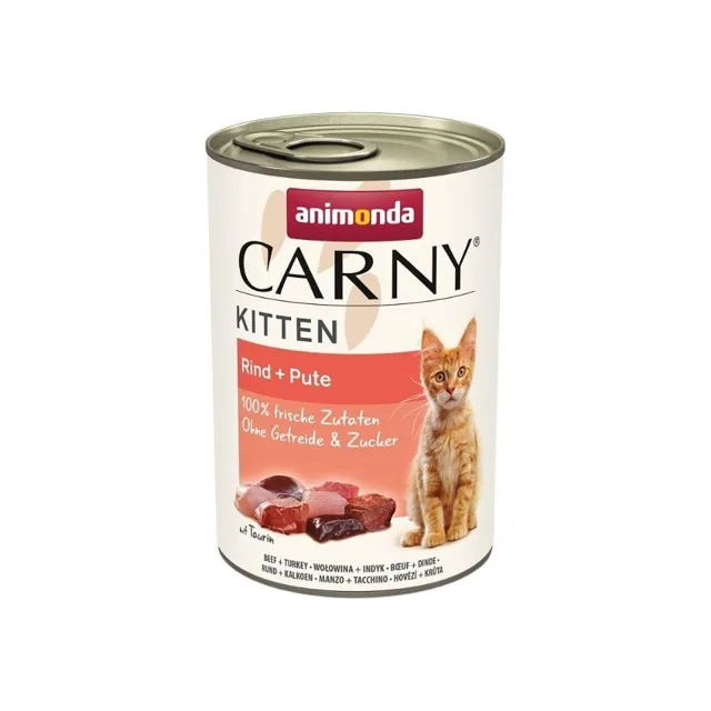ANIMONDA Carny Kitten Hovězí a Krůtí 400g