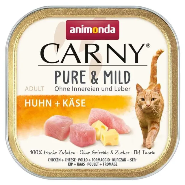 ANIMONDA Carny Pure &amp; Mild Kuřecí a sýr 100g paštika pro kočky