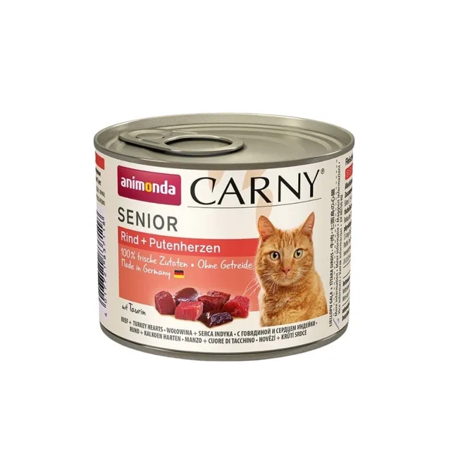 ANIMONDA Carny Senior hovězí a krůtí srdce 200 g