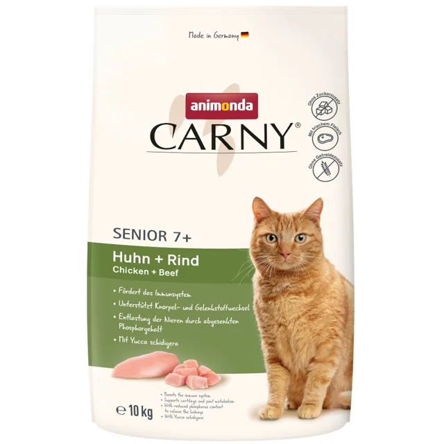 animonda Carny Senior kuřecí + hovězí - 10 kg